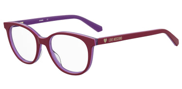Premium Women Moschino Love Model Eyeglasses: MOL543 - Cherry- SpecSMART Eye Clinic (Diagonal View)